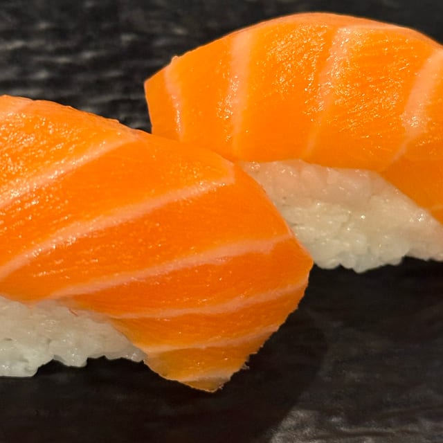 Fresh Salmon Nigiri.