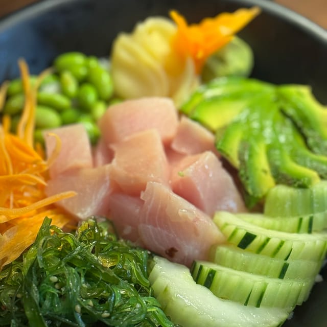 Yellowtail Poke Bowl.
