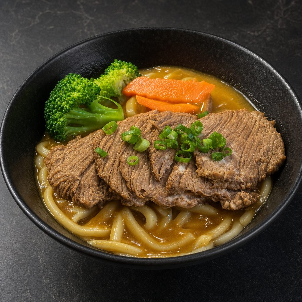 Beef curry udon.