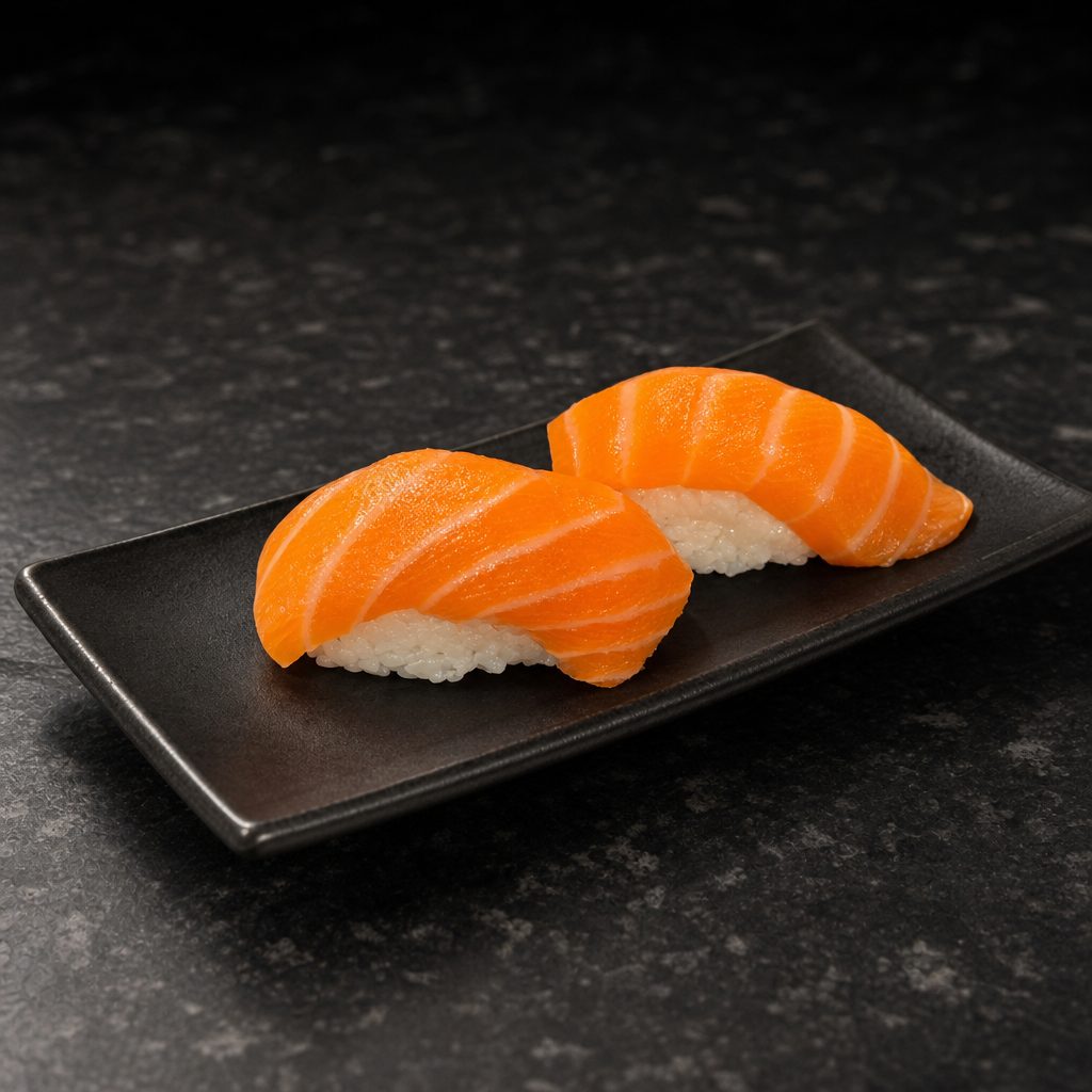 Fresh Salmon Nigiri.
