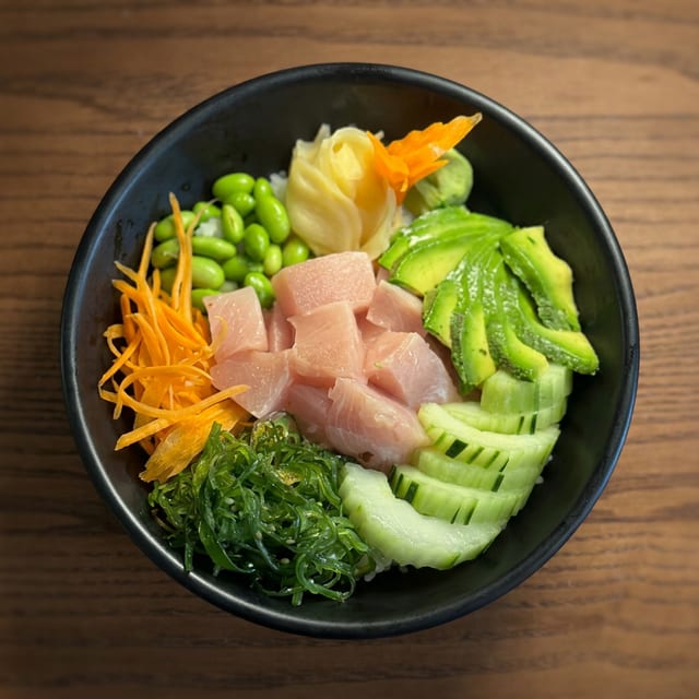 Yellowtail Poke Bowl.