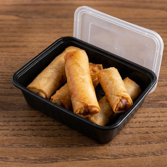 Crispy Vegetable Spring Rolls.