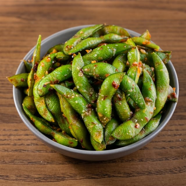 Edamame (Spicy Garlic) 🌿🌶️.