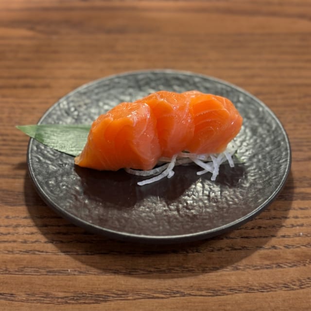Fresh Salmon Sashimi.