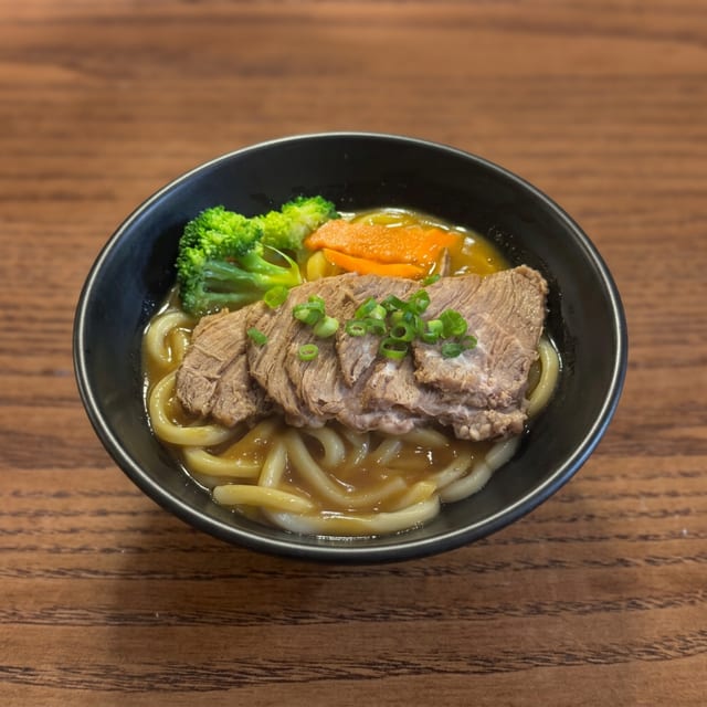 Beef curry udon.